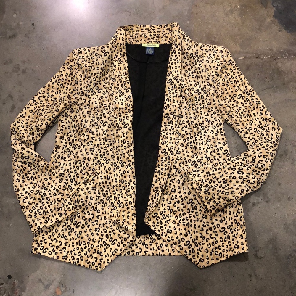 Cheetah Print Blazer - Picture 1 of 7